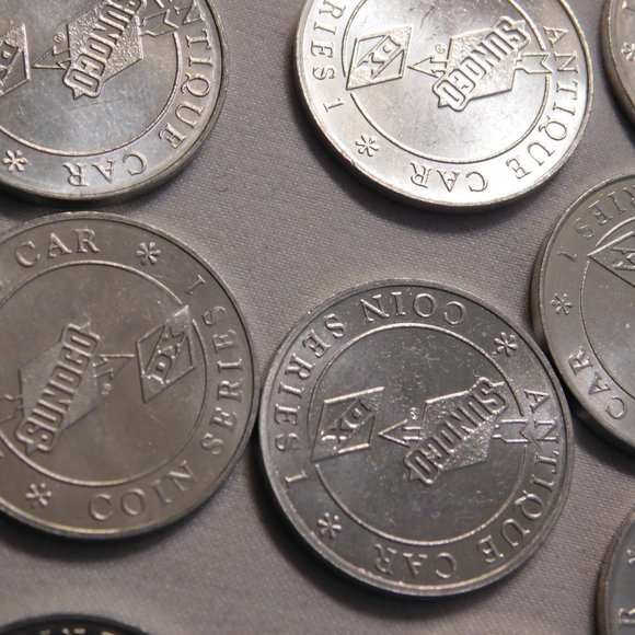 COPY - Vintage Sunoco Car Coins Series 1 Antique Car Coins Lot of 20 Coins - Picture 6 of 6